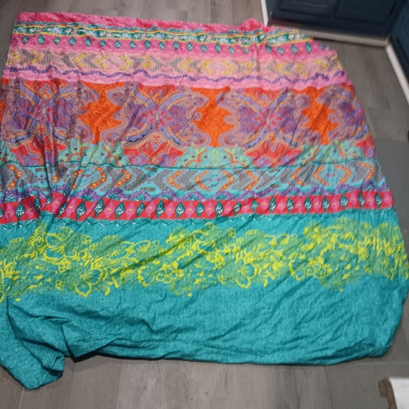 Colorful Patterned Duvet Queen - Picture 1 of 4